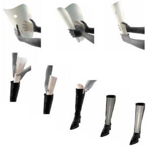 Flexible Booti Shaper, Black, Set of 4 (for 2 pairs of boots)